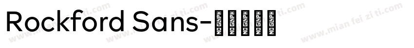 Rockford Sans字体转换